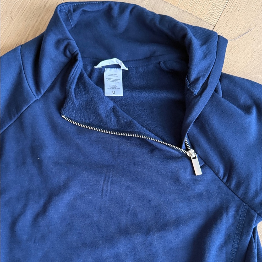 NWT: Blue Pullover with Zipper - Picture 7 of 8